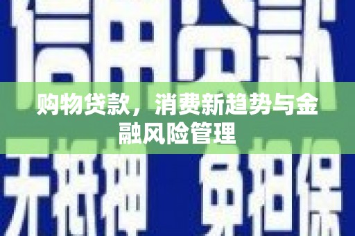 炉霍购物贷款，消费新趋势与金融风险管理