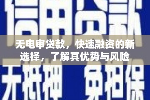 炉霍无电审贷款，快速融资的新选择，了解其优势与风险