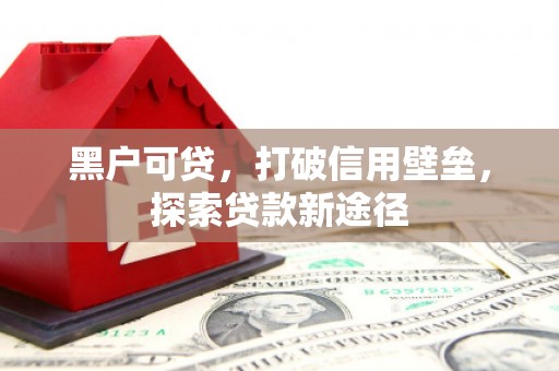 炉霍黑户可贷，打破信用壁垒，探索贷款新途径