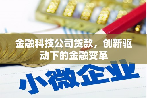 炉霍金融科技公司贷款，创新驱动下的金融变革
