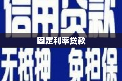 炉霍固定利率贷款