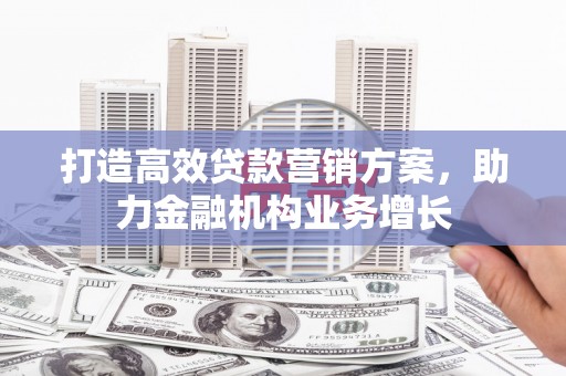 炉霍打造高效贷款营销方案，助力金融机构业务增长