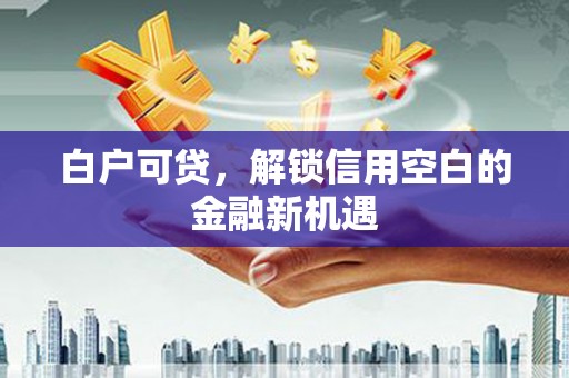 炉霍白户可贷，解锁信用空白的金融新机遇