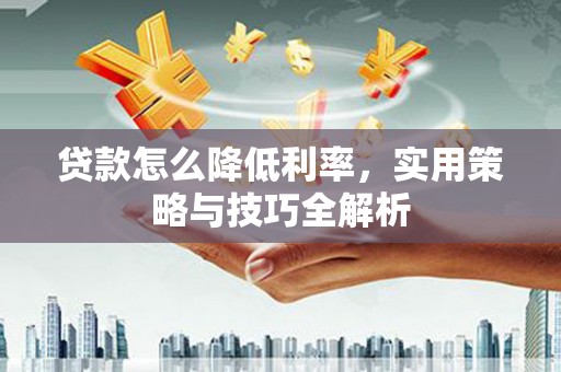 炉霍贷款怎么降低利率，实用策略与技巧全解析