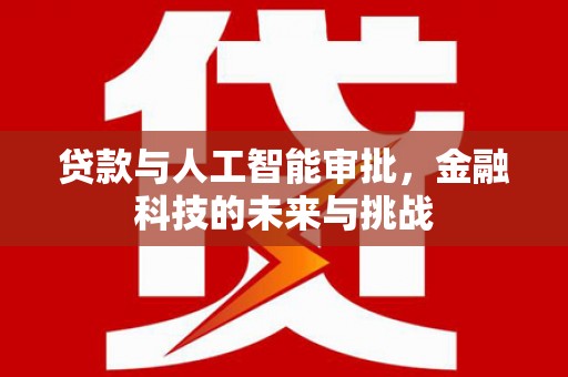 炉霍贷款与人工智能审批，金融科技的未来与挑战