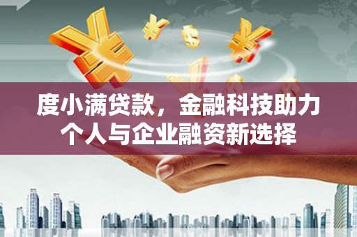 炉霍度小满贷款，金融科技助力个人与企业融资新选择