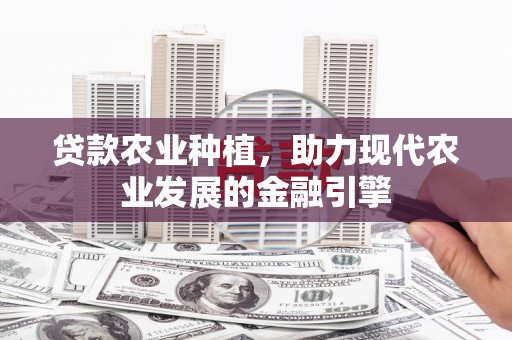 炉霍贷款农业种植，助力现代农业发展的金融引擎