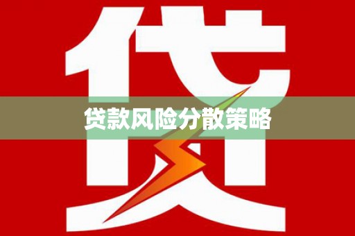 炉霍贷款风险分散策略