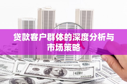 炉霍贷款客户群体的深度分析与市场策略