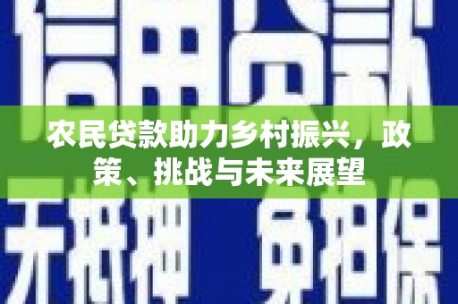 炉霍农民贷款助力乡村振兴，政策、挑战与未来展望