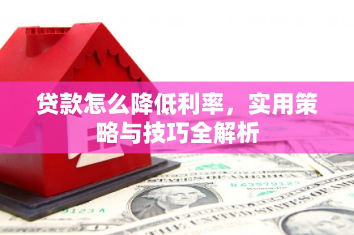炉霍贷款怎么降低利率，实用策略与技巧全解析