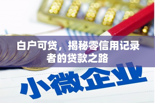 炉霍白户可贷，揭秘零信用记录者的贷款之路