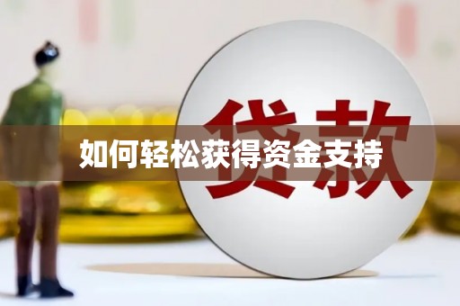 炉霍如何轻松获得资金支持