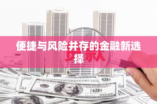 炉霍便捷与风险并存的金融新选择