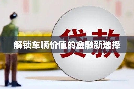 炉霍解锁车辆价值的金融新选择