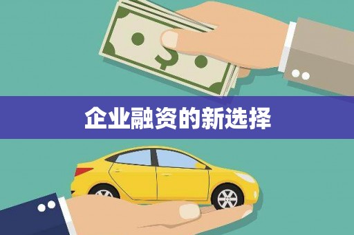 炉霍企业融资的新选择